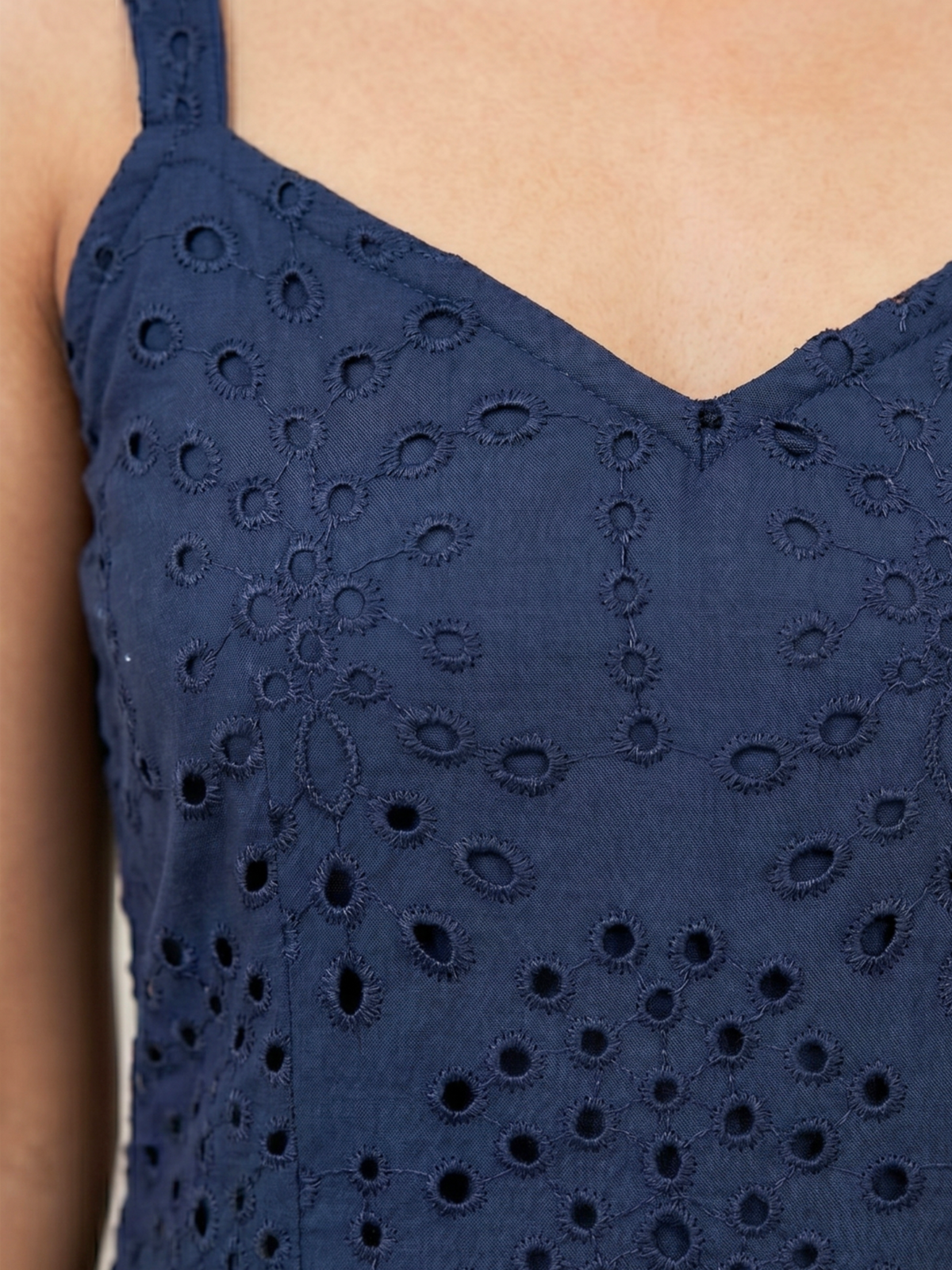 Cotton Navy Blue Hakoba Embroidered Kurti – Elegant Everyday Sophistication (Only Kurti) (S–5XL)