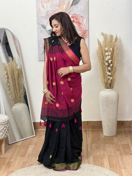 Cotton Mal Cotton Saree – Heritage Women Everyday Ethnic Elegance