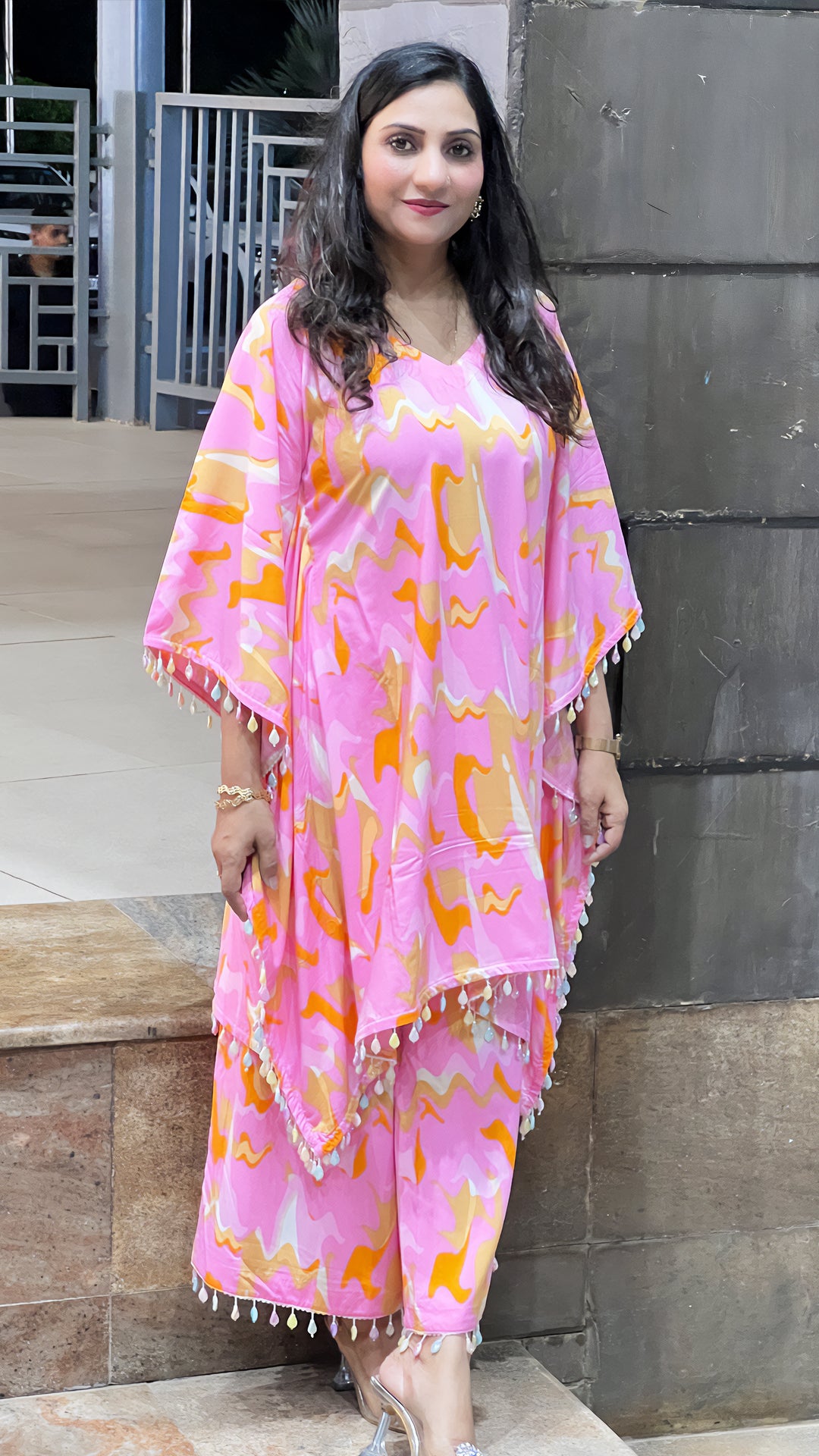 Kaftan Palazzo Set – Premium Rayon Co‑ord for Women