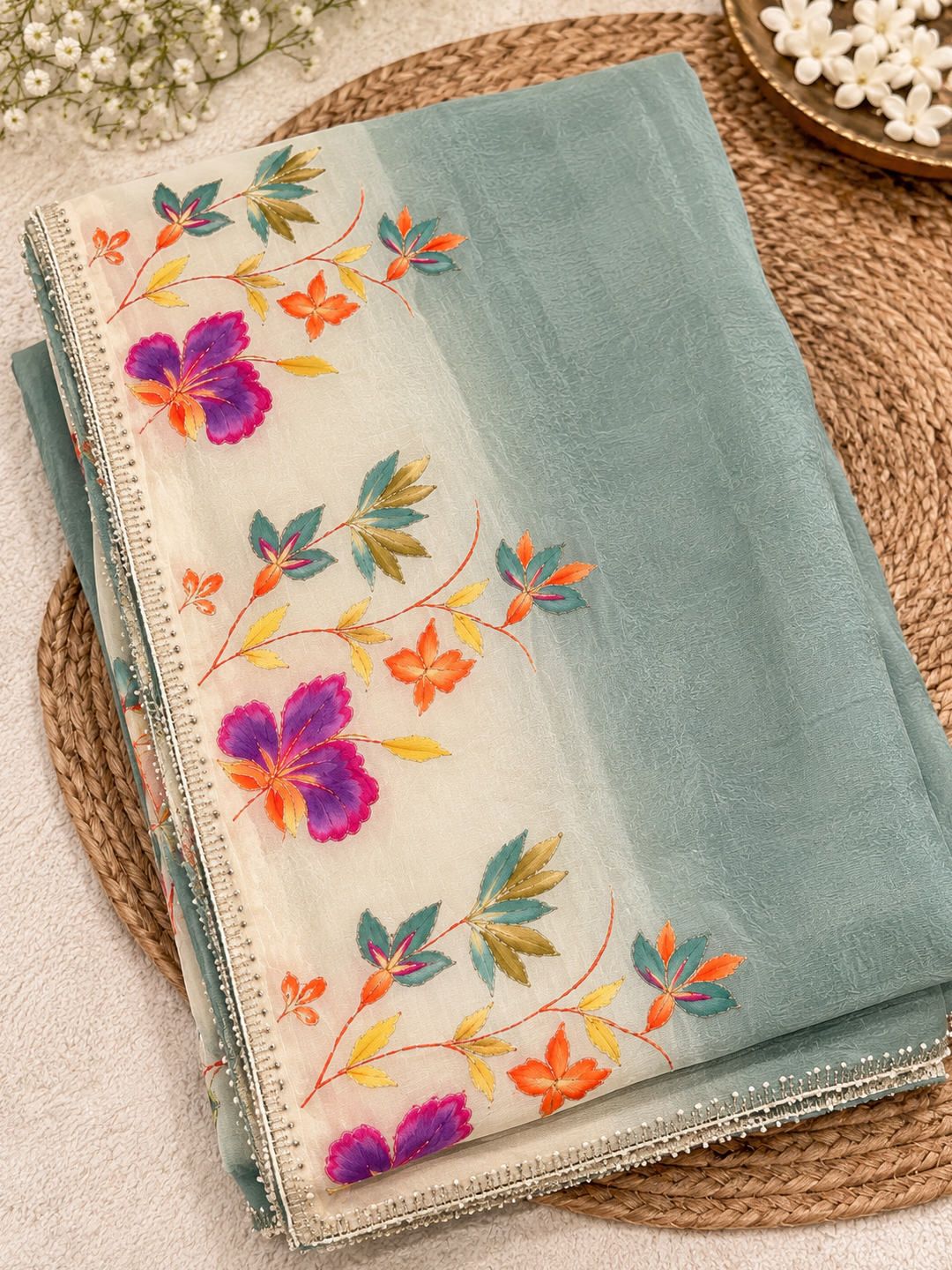 Crush Fandy Silk Saree