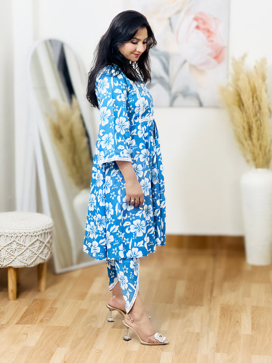 Cotton Anarkali with Tulip Pant – Graceful Flared Ethnic Festive (S–5XL)