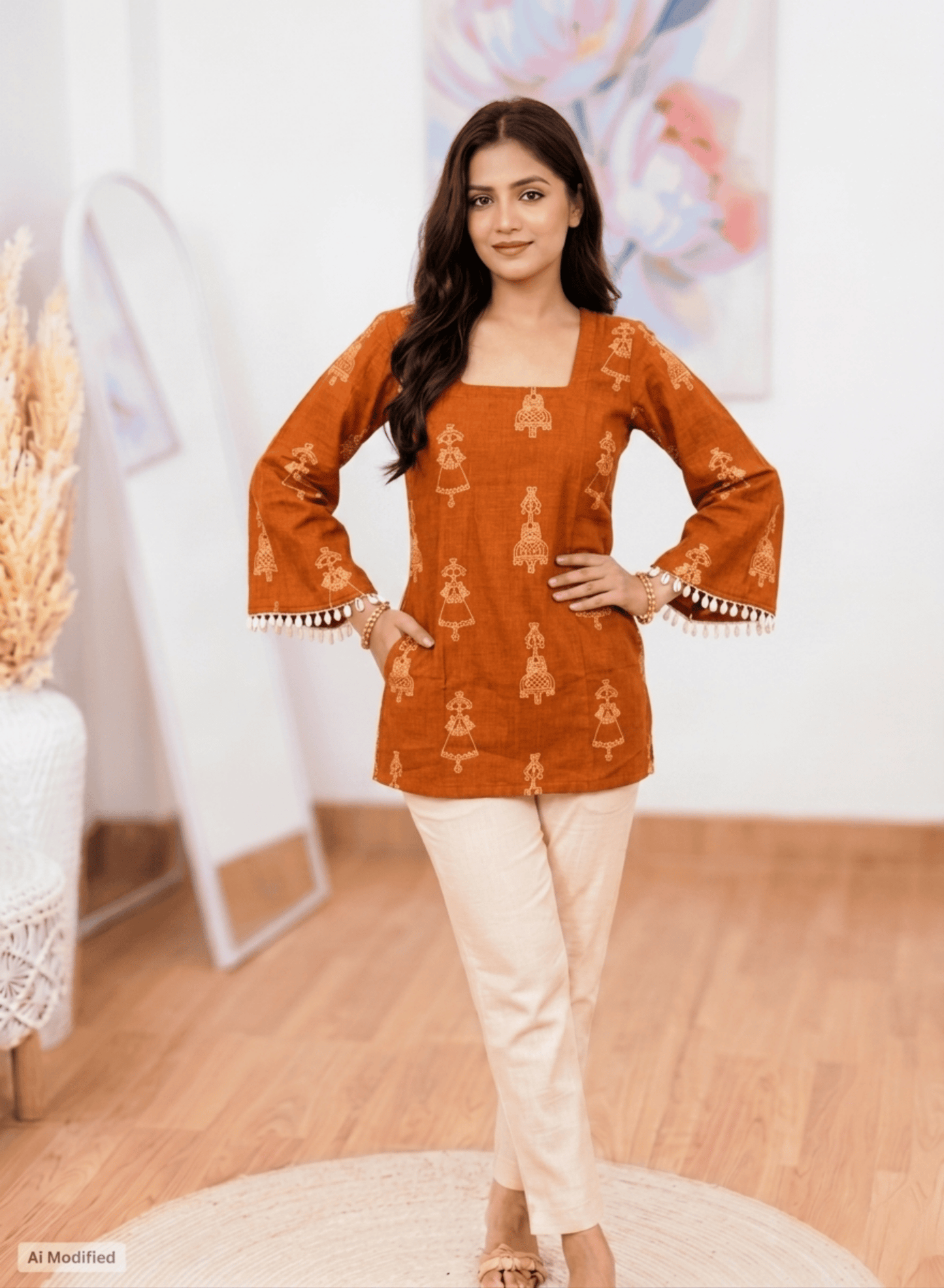 Cotton The Comfort-Fit Short Kurti – Everyday Relaxed Ease (Only Kurti) (S–5XL)