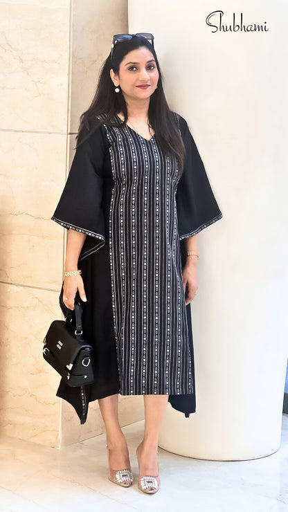 Black Kaftan – Cotton Minimalist Kaftan Dress