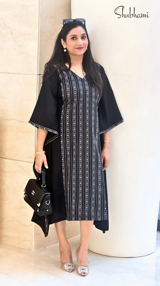 Black Kaftan – Cotton Minimalist Kaftan Dress