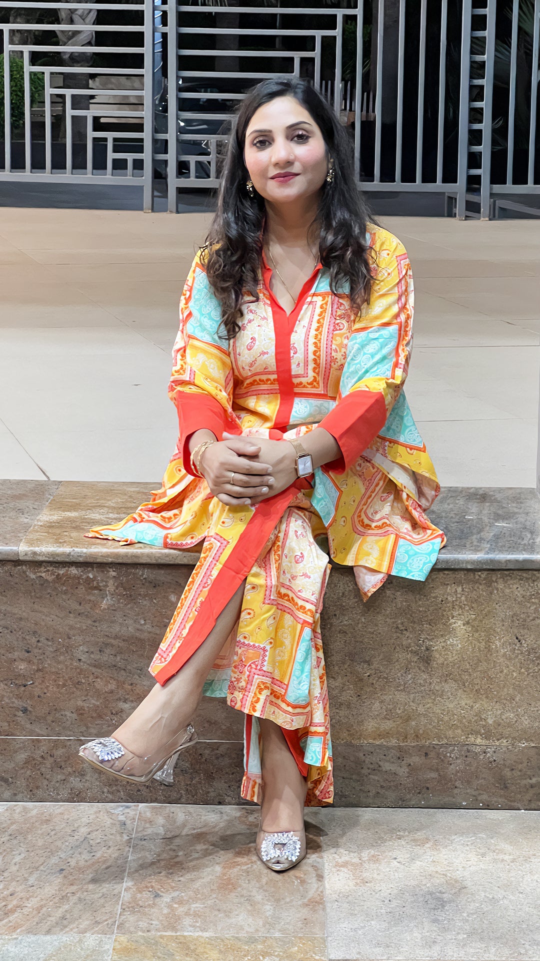 Colorful Kaftan Palazzo Co‑ord Set – Premium Rayon Co‑ord for Women