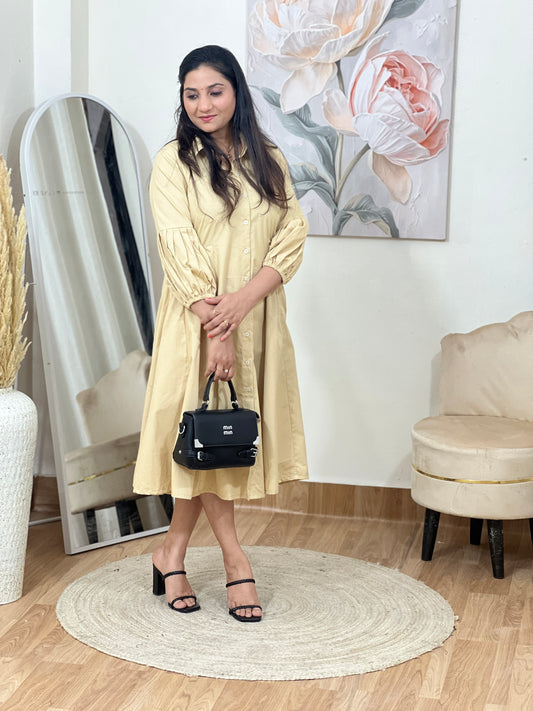 Cotton Bloom Floral Shirt Dress – Effortless Boho Everyday Ethnic (S–5XL)