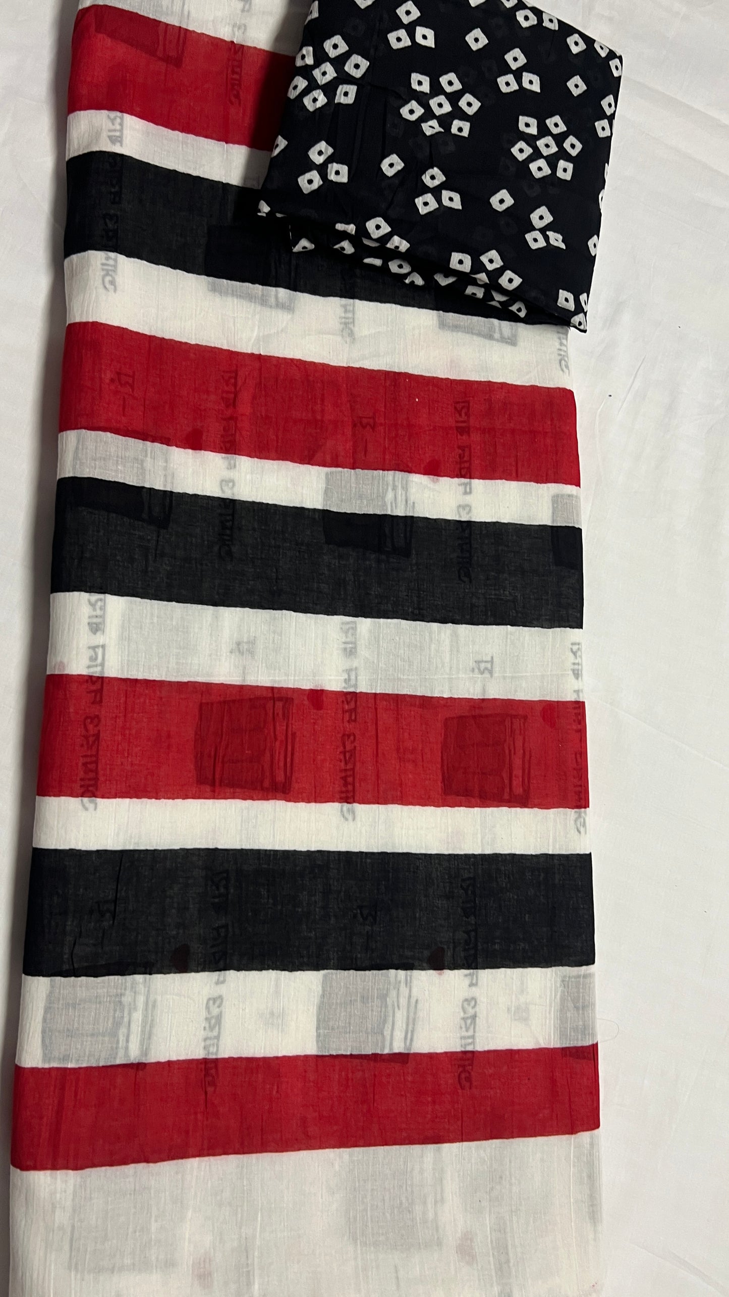 Mal Cotton Saree – Soft, Lightweight Cotton Saree with Minimal Digital Prints