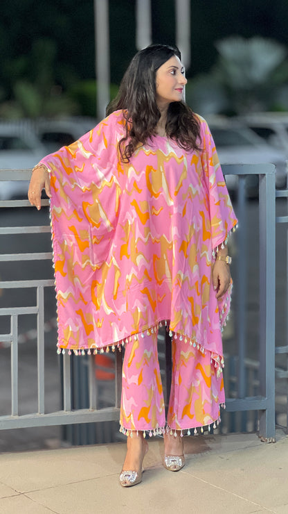 Kaftan Palazzo Set – Premium Rayon Co‑ord for Women