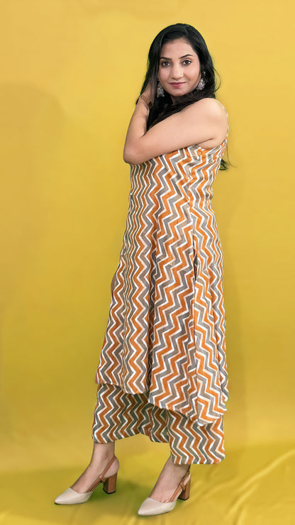 Kurti with Palazzo Set – Mix Cotton Co‑ord for Women