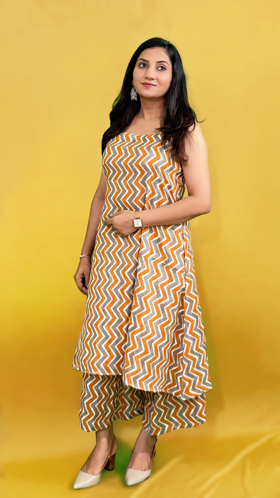 Kurti with Palazzo Set – Mix Cotton Co‑ord for Women