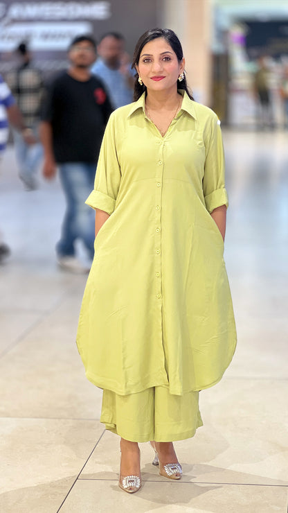 Shirt Kurti Palazzo Set