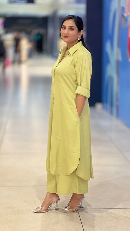 Shirt Kurti Palazzo Set