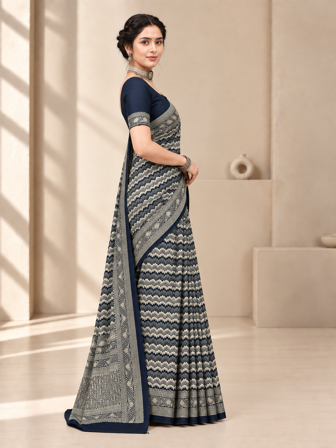 Black Silk Banarasi Saree – Timeless Luxurious Elegance