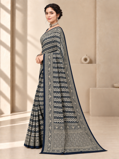 Black Silk Banarasi Saree – Timeless Luxurious Elegance