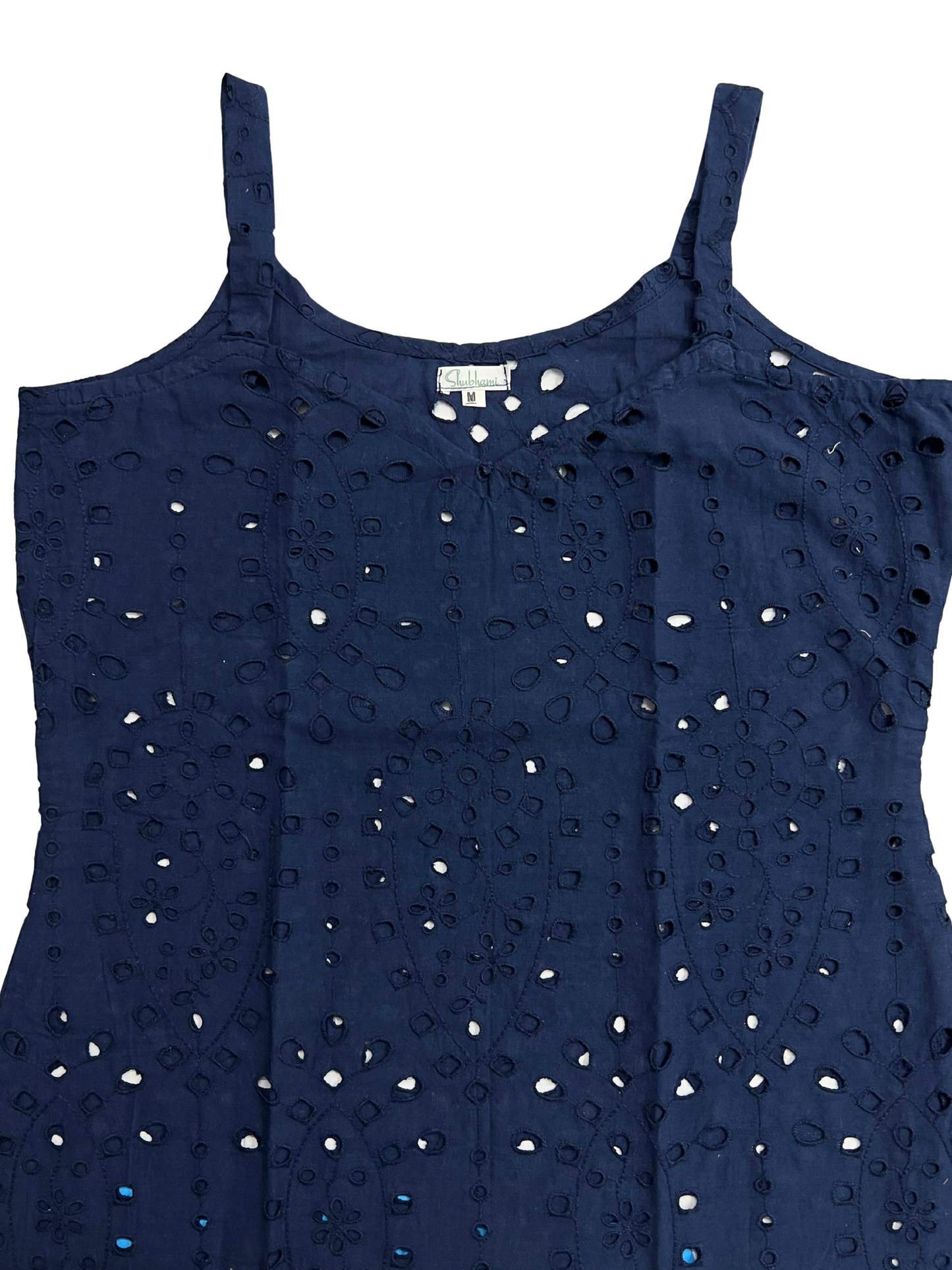 Cotton Navy Blue Hakoba Embroidered Kurti – Elegant Everyday Sophistication (Only Kurti) (S–5XL)