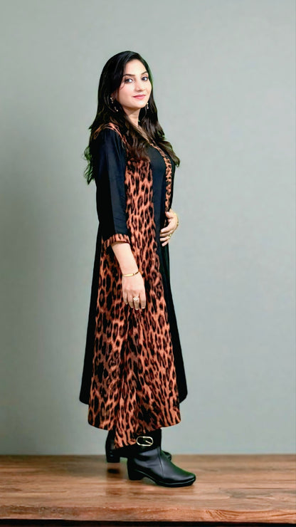 Wild Elegance Flared Dress