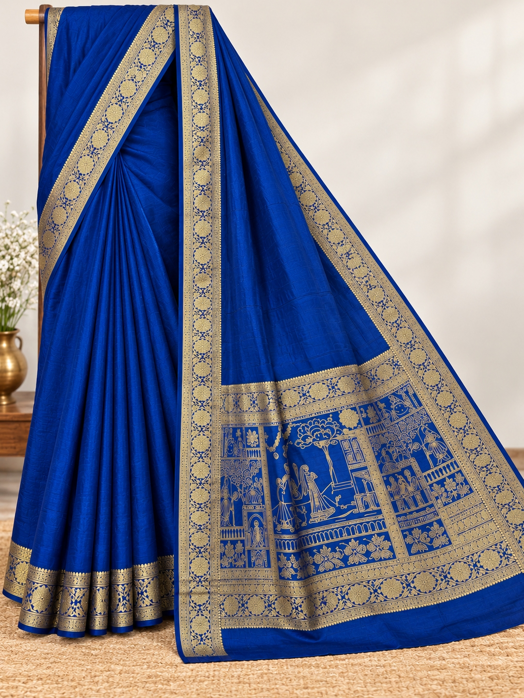 Blue Silk Saree