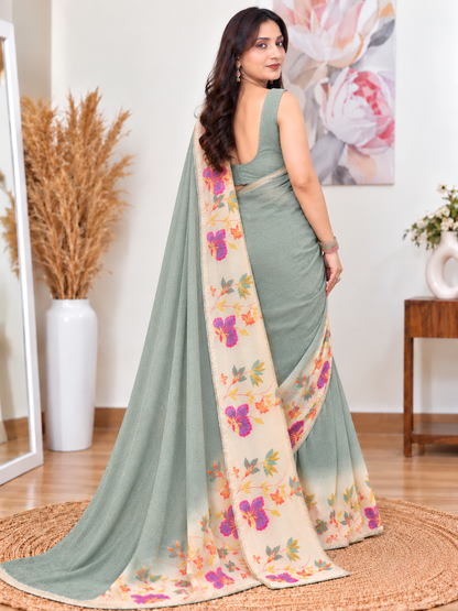 Crush Fandy Silk Saree