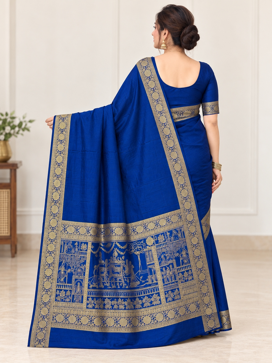 Blue Silk Saree