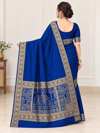 Blue Silk Saree
