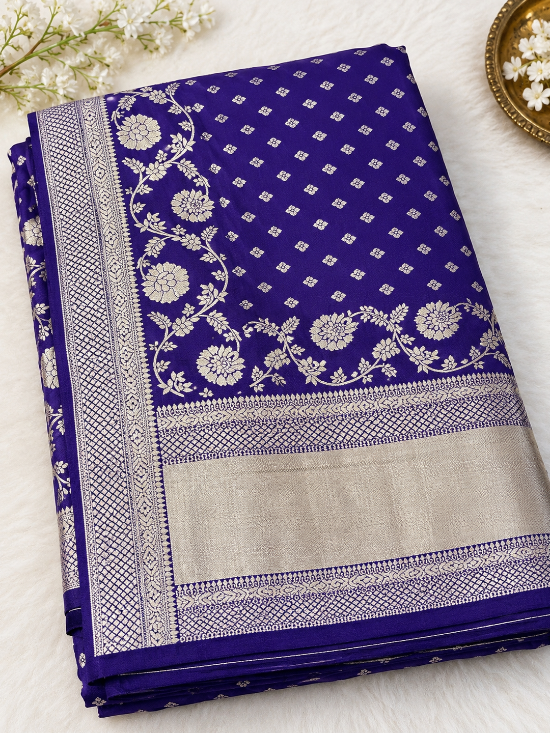 Purple Banarasi Silk Saree – Regal, Luxe Elegance