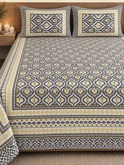 Jaipuri Cotton Bedsheet – 108 × 108 Inches