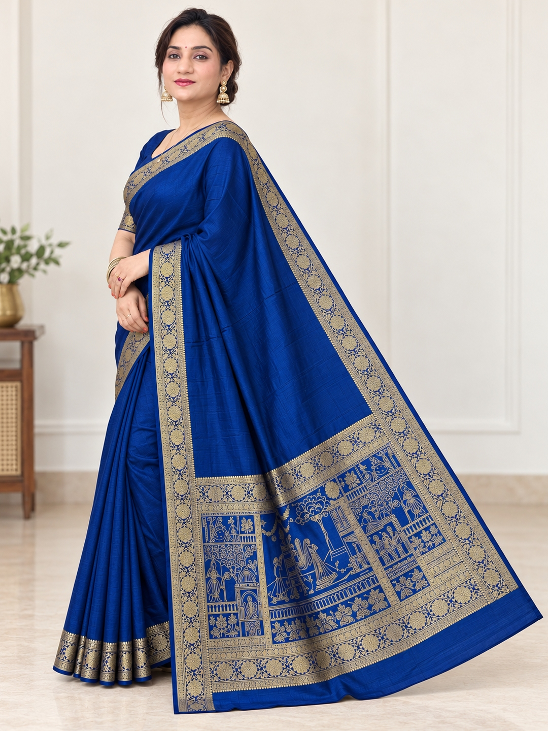 Blue Silk Saree