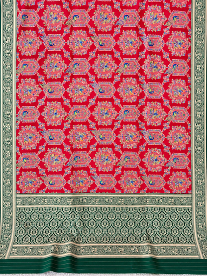Karwa Chauth Special Printed Silk Saree