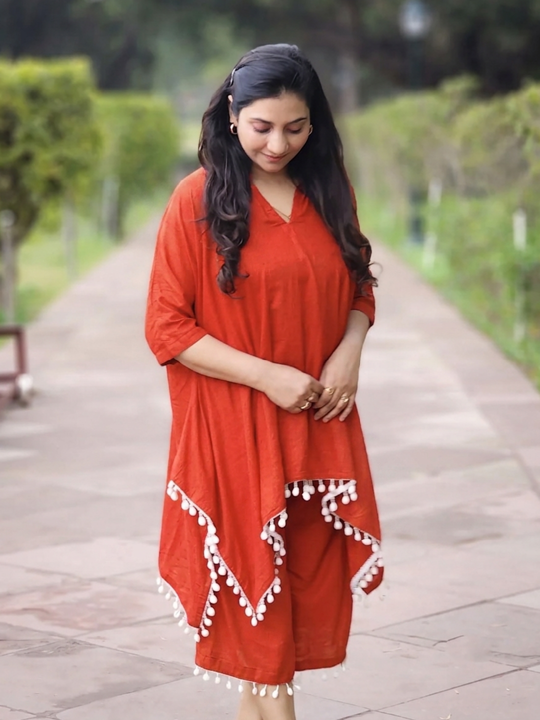 Cotton Vibrant Kaftan Capri Palazzo Set – Bold Comfort Co-Ord Elegance (S–5XL)
