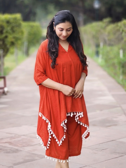 Cotton Vibrant Kaftan Capri Palazzo Set – Bold Comfort Co-Ord Elegance (S–5XL)