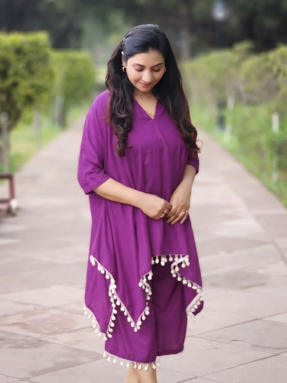 Cotton Vibrant Kaftan Capri Palazzo Set – Bold Comfort Co-Ord Elegance (S–5XL)