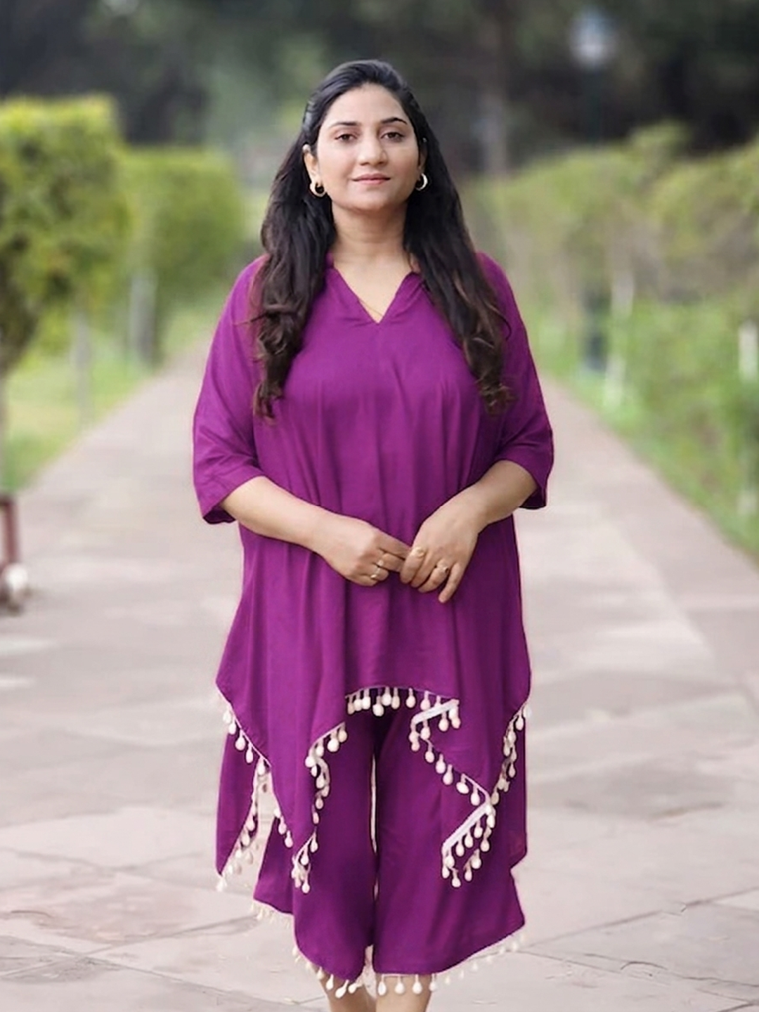 Cotton Vibrant Kaftan Capri Palazzo Set – Bold Comfort Co-Ord Elegance (S–5XL)