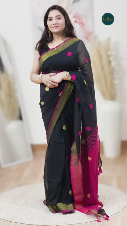 Cotton Mal Cotton Saree – Heritage Women Everyday Ethnic Elegance