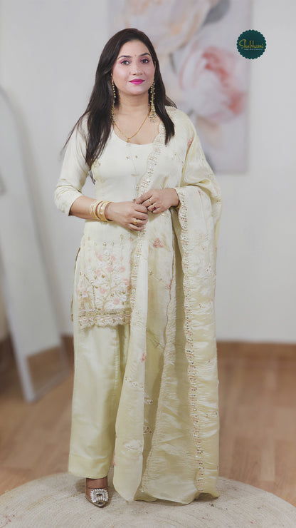 Farshi Salwar Suit with Dupatta – Dramatic Shimmer Festive Ethnic (S–5XL)