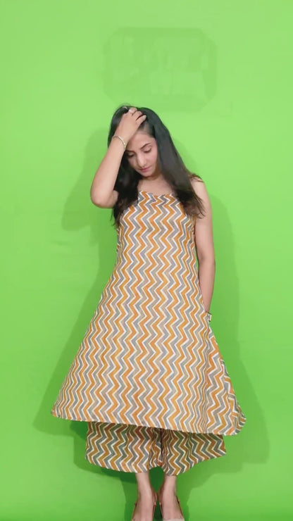 Kurti with Palazzo Set – Mix Cotton Co‑ord for Women