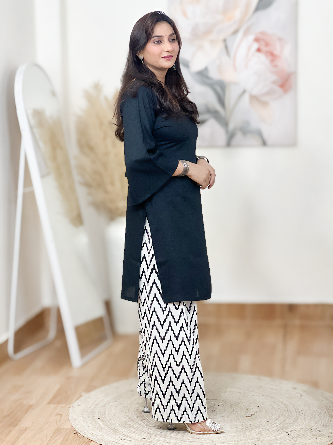 Cotton Straight Kurta with Printed Salwar – Traditional Comfort Co-Ord Elegance (S–5XL)
