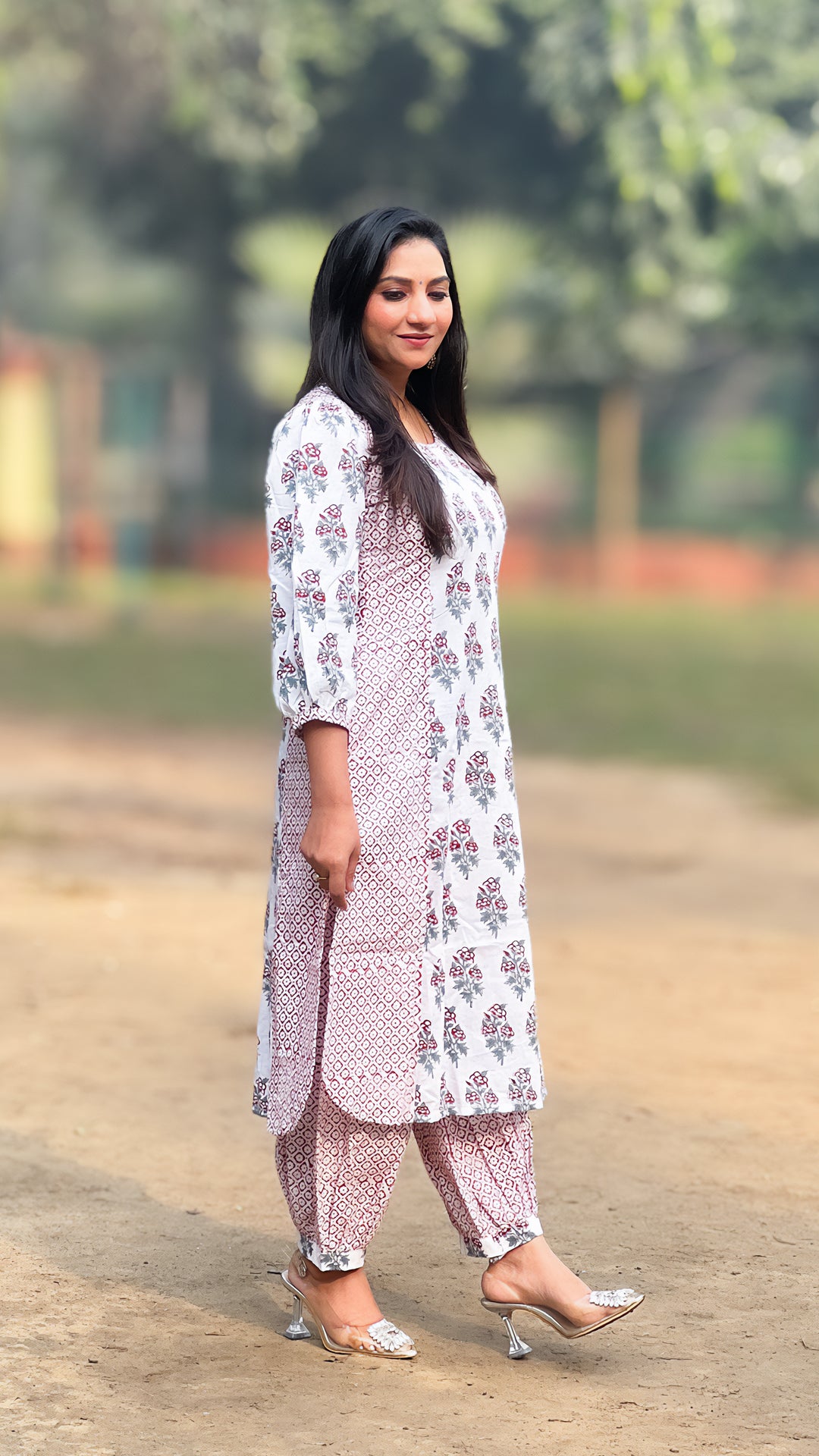 Afghani Block Print Ethnic Co-ord Set – Pure Cotton Co-ord for Women