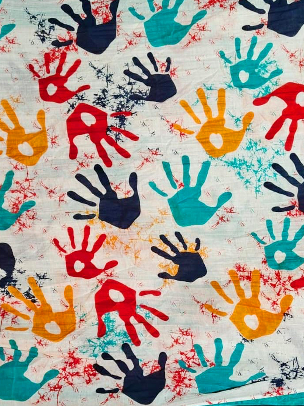 Mal Cotton Rang Barse Holi Special Colorful Saree – Holi Festive Hand-Print Ethnic