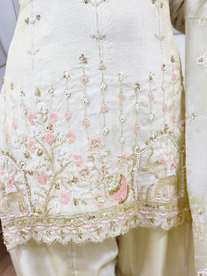 Farshi Salwar Suit with Dupatta – Dramatic Shimmer Festive Ethnic (S–5XL)