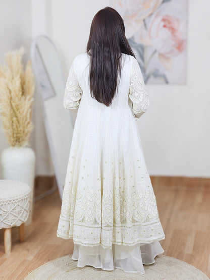 Georgette Anarkali Kurta Set – Flowy Elegant Festive Ethnic (S–5XL)