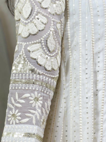 Georgette Anarkali Kurta Set – Flowy Elegant Festive Ethnic (S–5XL)