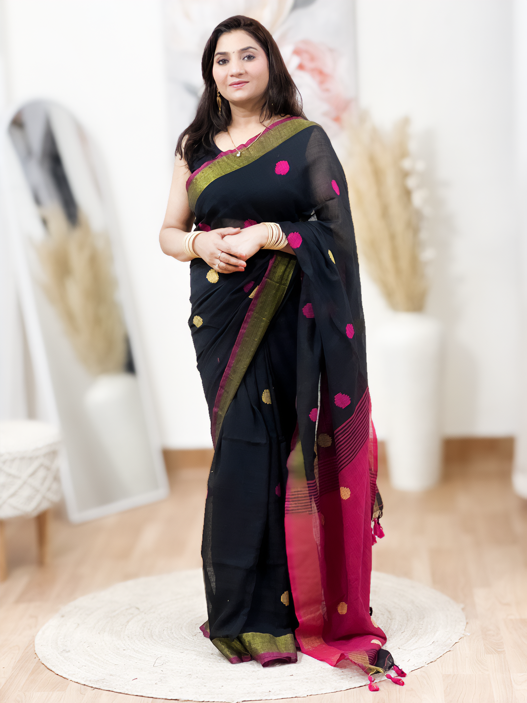 Cotton Mal Cotton Saree – Heritage Women Everyday Ethnic Elegance