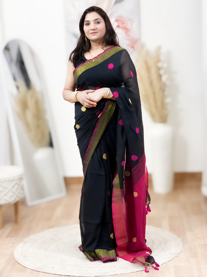 Cotton Mal Cotton Saree – Heritage Women Everyday Ethnic Elegance