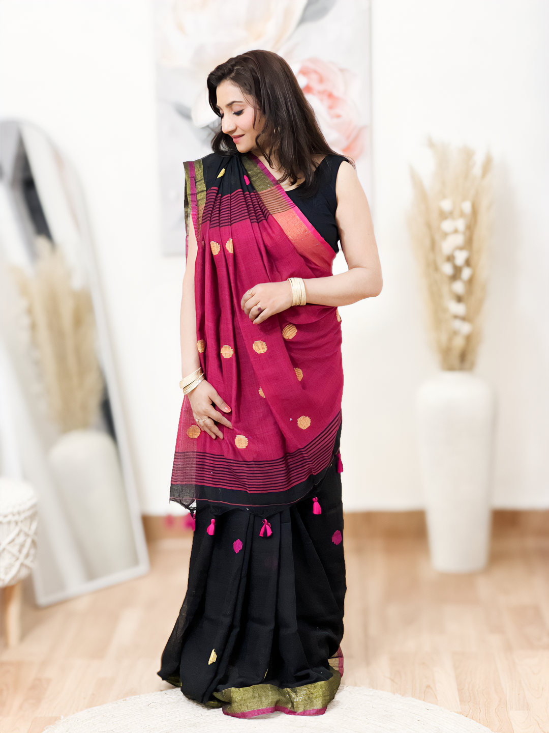 Cotton Mal Cotton Saree – Heritage Women Everyday Ethnic Elegance