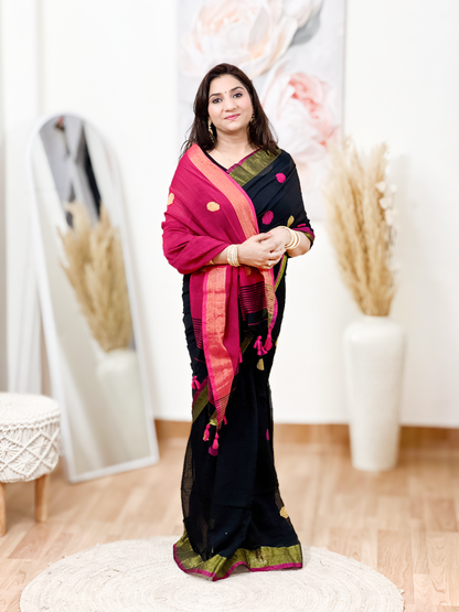 Cotton Mal Cotton Saree – Heritage Women Everyday Ethnic Elegance